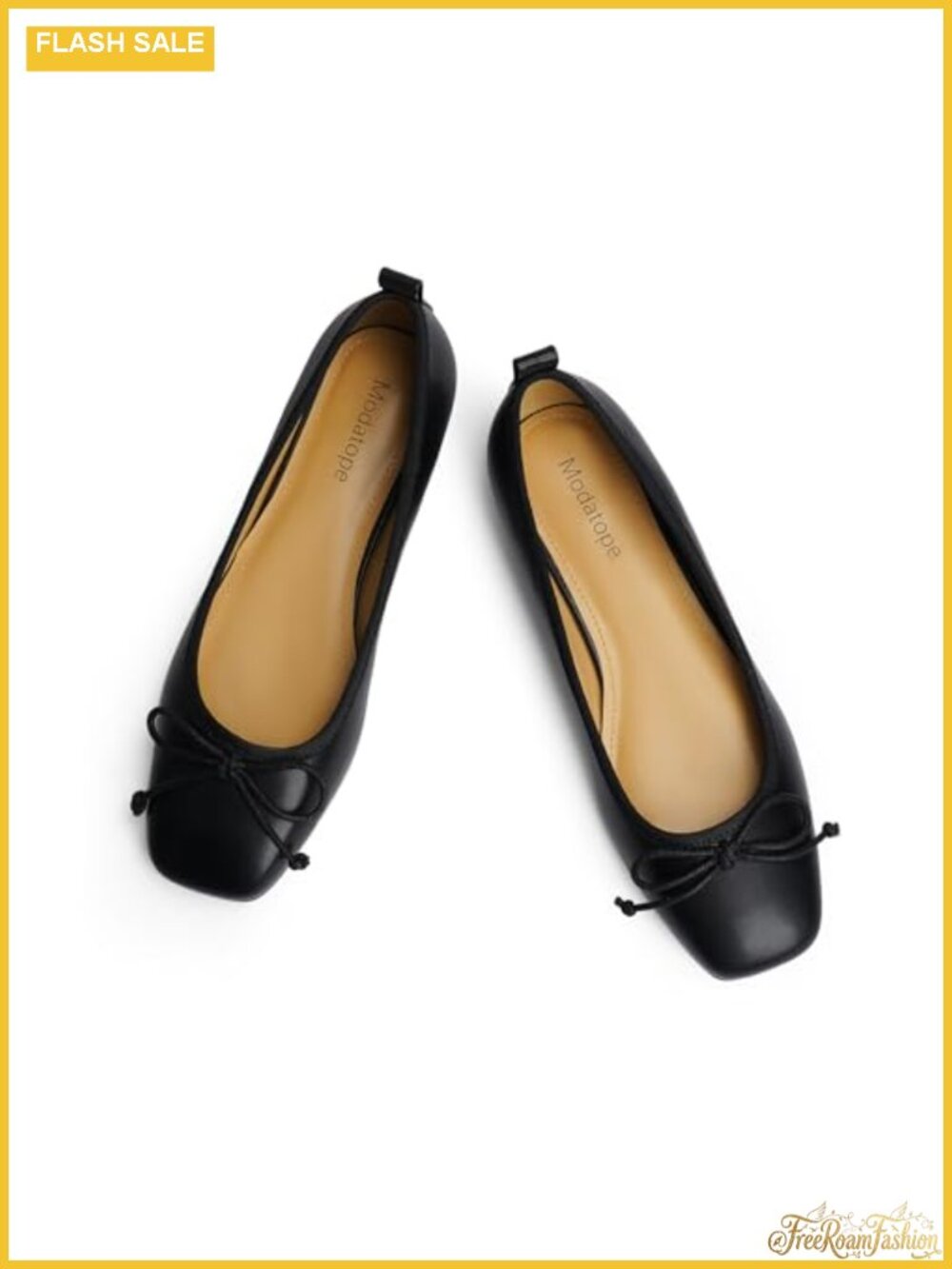 Women's Bow Ballet Flats Faux Leather Slip On Cushioned